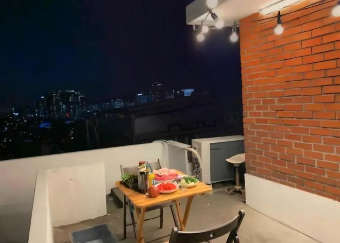 이태원 가성비 해방촌옥탑 Namsan View Rooftop In Haebangchon 신흥시장 * Séoul